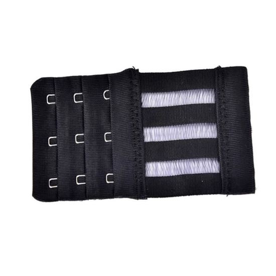 Lot De 3 Rallonges Pour Soutien-gorge Noir - 5 Crochets - Taille Unique
