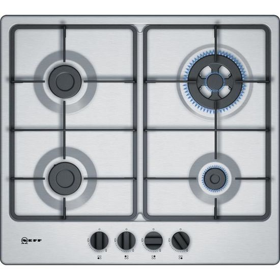 Neff plaque de cuisson à gaz 60cm 4 feux inox t26bb56n0 Cdiscount