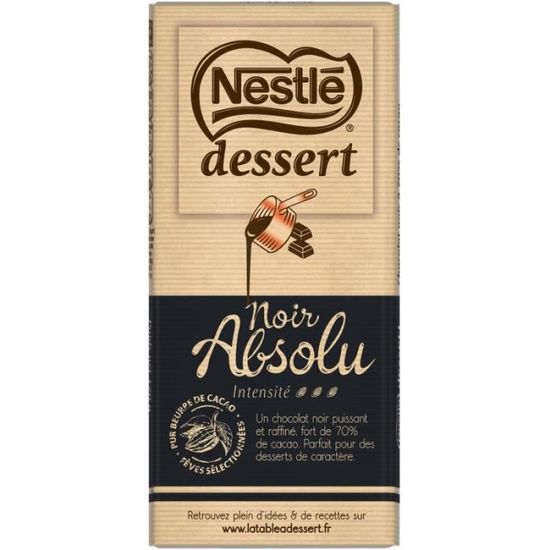 NESTLE DESSERT - Dessert Noir Absolu 170G - Lot De 4