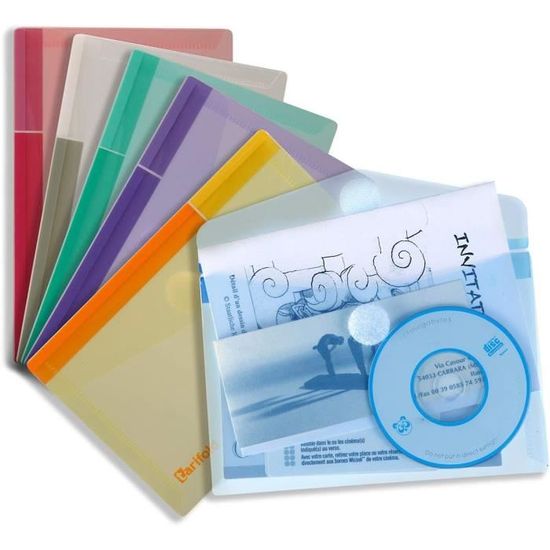 Tarifold Magnetic Document Display Pockets - 5-Pack, 10in. X 12in Model Pmv5 86923