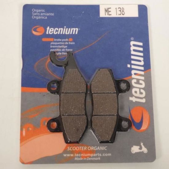 Plaquettes De Frein Tecnium ME347 Organiques – Arrière Scooter SYM 125 GTS Evo 2008-2012, Freinage Efficace & Durable