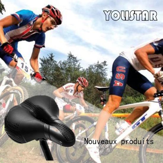 Vélo Siège de Selle Bicyclette Cyclisme VTT Gel Rembourre confortable Randonnée