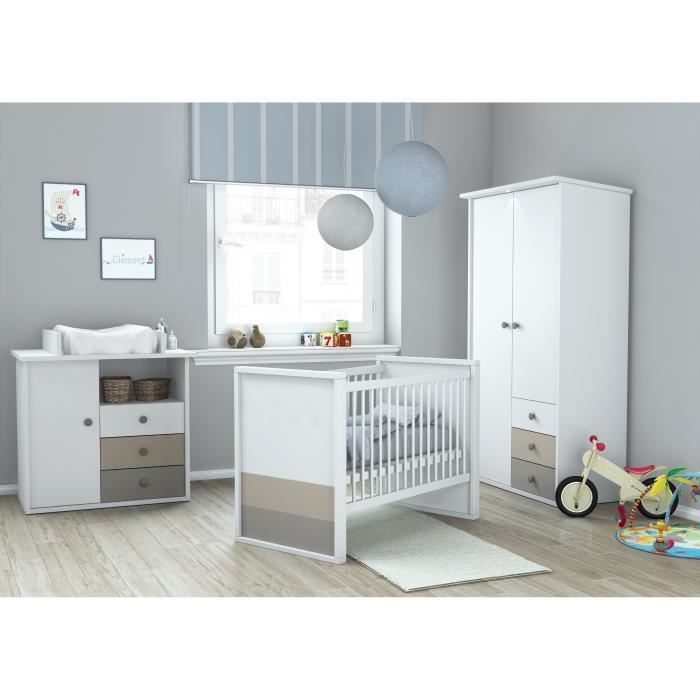 Plage Chambre Bebe Complete 3 Pieces Armoire Lit 60x1 Cm Commode Cdiscount Puericulture Eveil Bebe Plage Chambre Bebe Complete 3 Pieces Armoire Lit 60x1 Cm Commode Cdiscount Puericulture Eveil Bebe