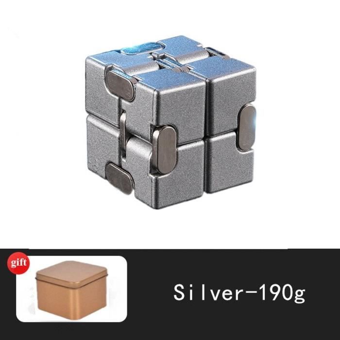 Fidget Cube Infini Lot De 2 Cubes Infinis - Jouet Anti-stress Bleu Et Rose Jouet Anniversaire Lot