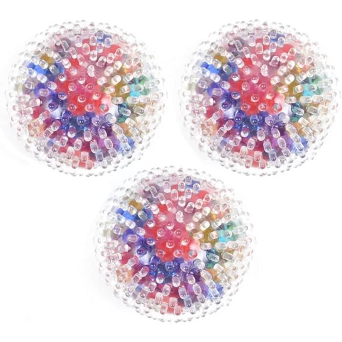 Boules Anti-stress En Forme De Raisin - Lot De 4 - Jouet Sensoriel Pour Enfants Et Adultes - 4 Cm - 10