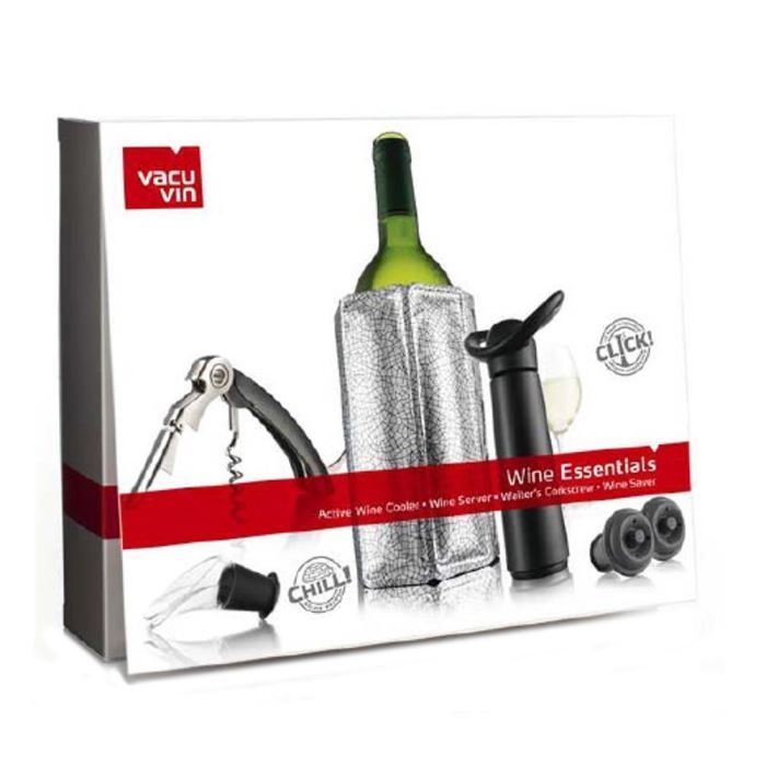 Coffret Accessoires Essentiels Noir VacuVin