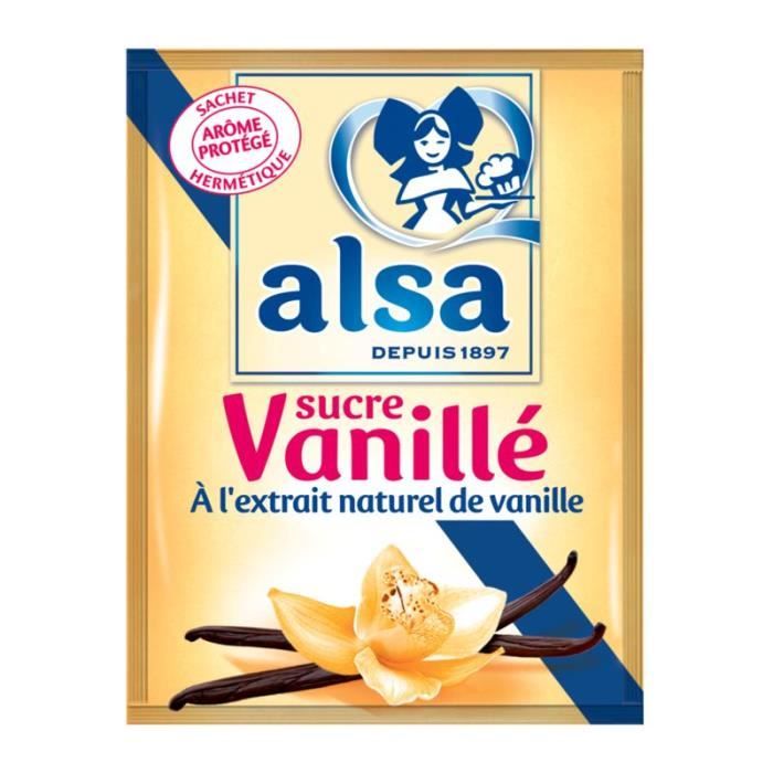 Sucre vanillé extrait naturel 90 g Alsa