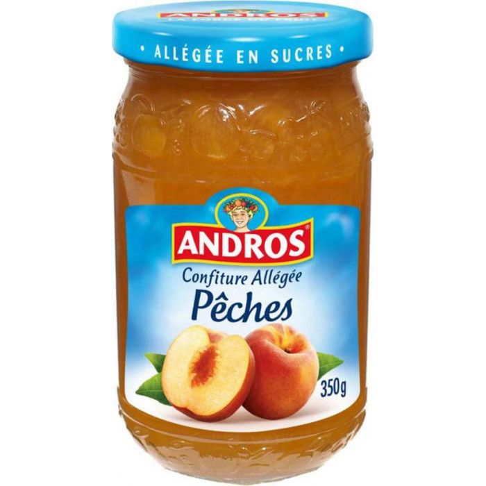 Confiture Allégée Pêches - Andros - 350 g