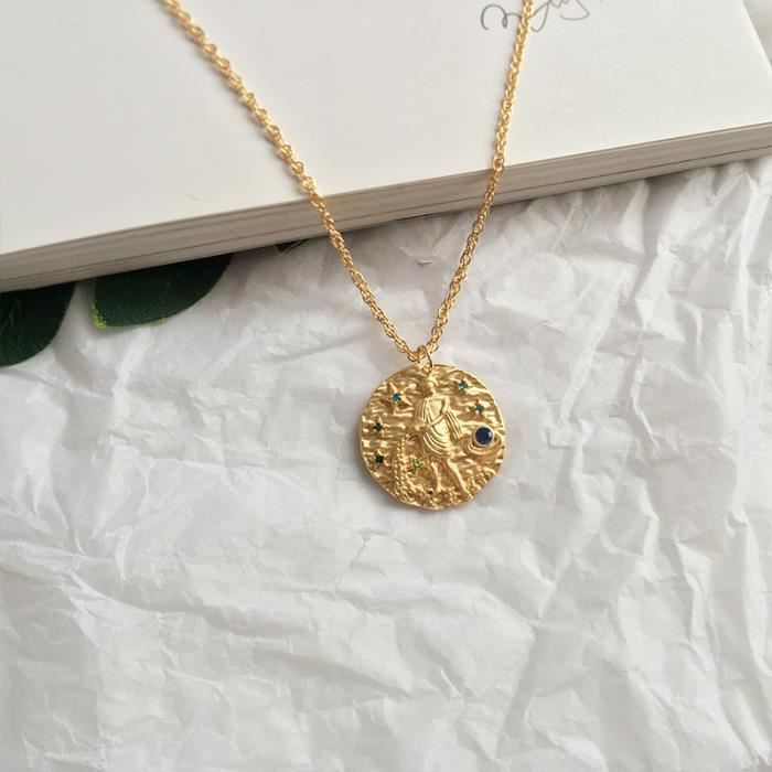 Zodiac Collier Pendentif Signe Du Zodiaque Collier_Argent8