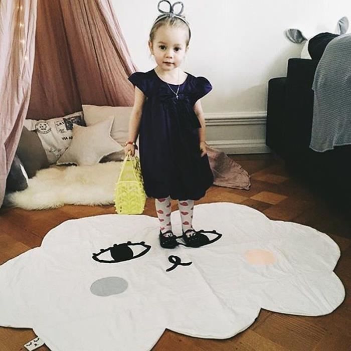 Tapis d'Éveil Forme de Nuage Mignon Tapis de Jeu Pour Bébé Enfant