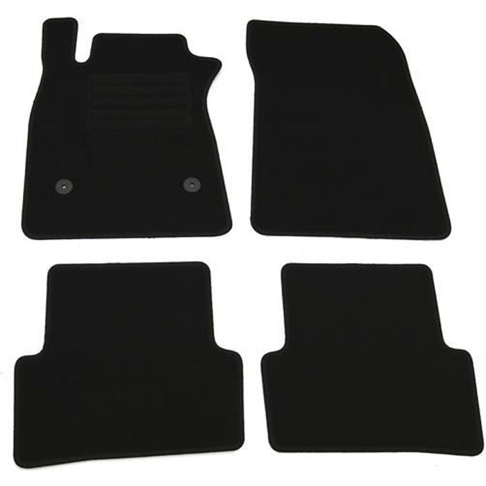 LOT DE 4 TAPIS DE SOL VELOURS SUR MESURE RENAULT CLIO 4 A PARTIR DE 11/2012