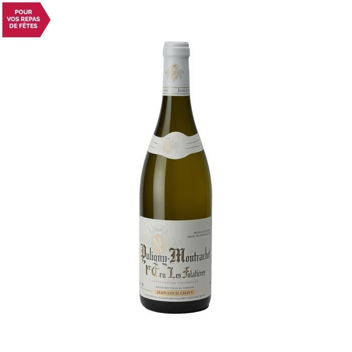 Puligny-Montrachet 1er cru Les Folatières Blanc 2018 - 75cl - Domaine Jean-Louis Chavy - Vin AOC Blanc de Bourgogne