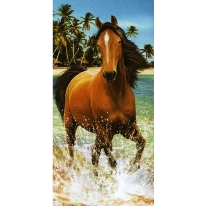 Serviette de plage Cheval 70x140