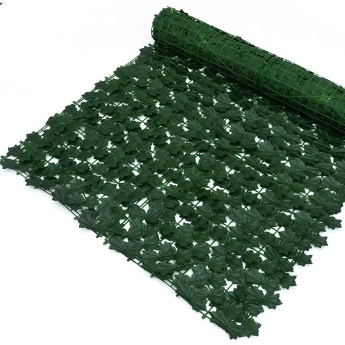 artificielle lierre Plante Artificielle Haie Artificielle Feuille De Lierre Rouleau De Clôture De Jardin 0.5x3m, Mur Vert 140