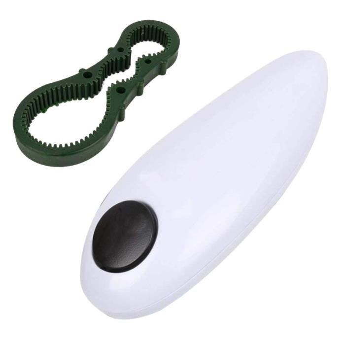Tire-Bouchon,Ouvre boîte électrique automatique Portable Outils de cuisine pour la maison adaptés aux vieux hommes - Type WHITE