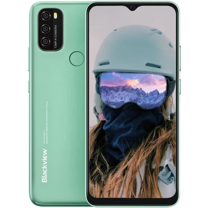 Blackview Smartphone A70 Pro Écran 6.517 pouces Android 11 T310 Quad Core 4Go+32Go Batterie 5380mAh 4G-Vert