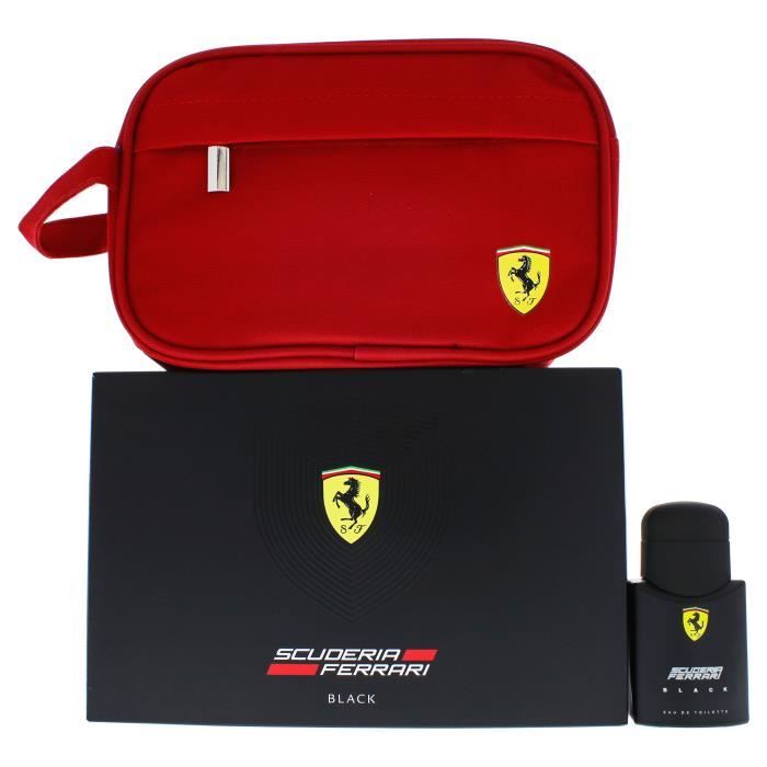 Ferrari 1,3 oz EDT Spray, Pochette Ferrari Black-Hommes 2 Pc Gift Set