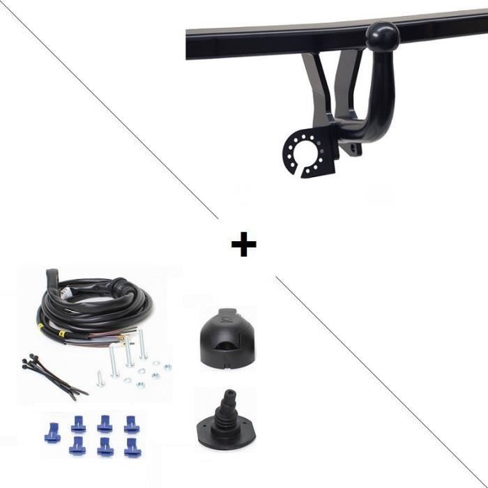 Attelage Toyota RAV4 4-5 portes (06/00-02/06) Col de cygne + faisceau universel 7 broches