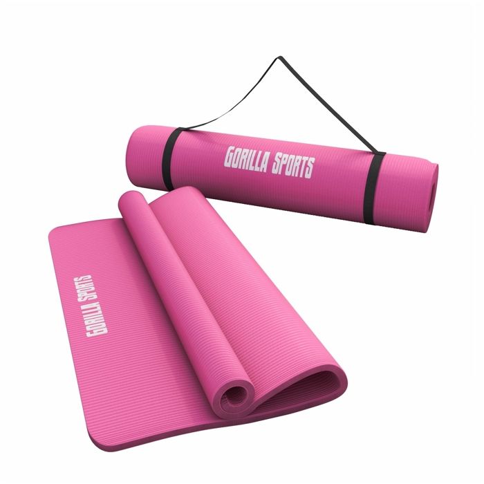 Tapis en mousse grand -190x100x1,5cm (Yoga - Pilates - sport à domicile) ROSE