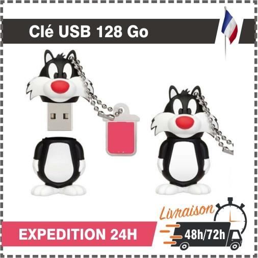 Clé USB 128 Go Flash Drive USB 128 GB 100 % Réel 2.0 Bon Pour cadeaux
