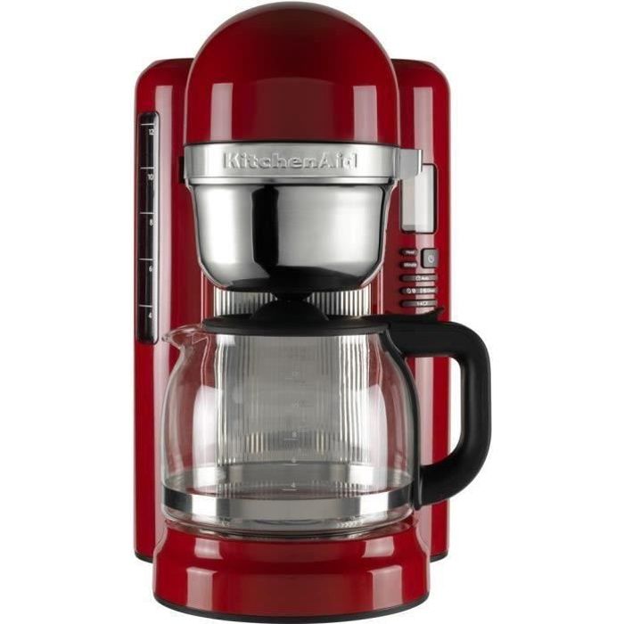Kitchen Aid - Cafetière à infusion 5KCM1204 - Fonctions simplifiées - 1,7L - Rouge
