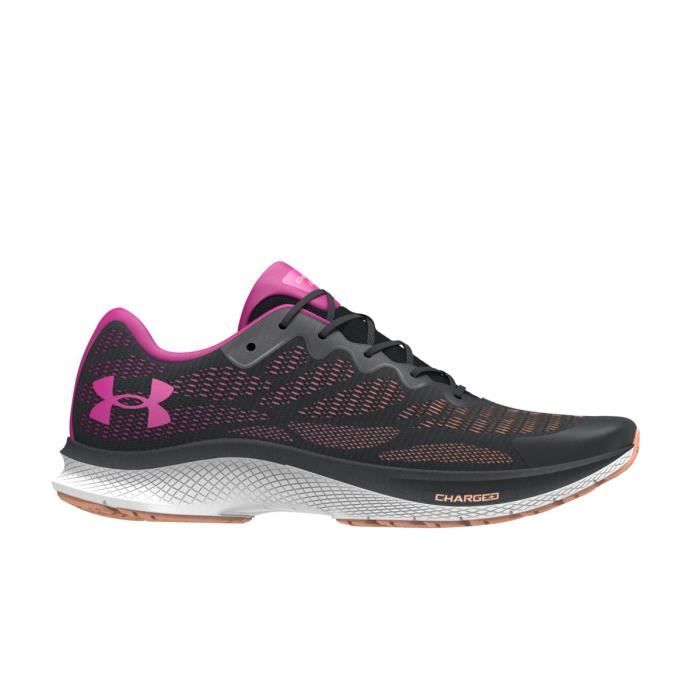 Chaussures de running de running femme Under Armour Charged Bandit 6 - noir/rose/blanc - 40,5
