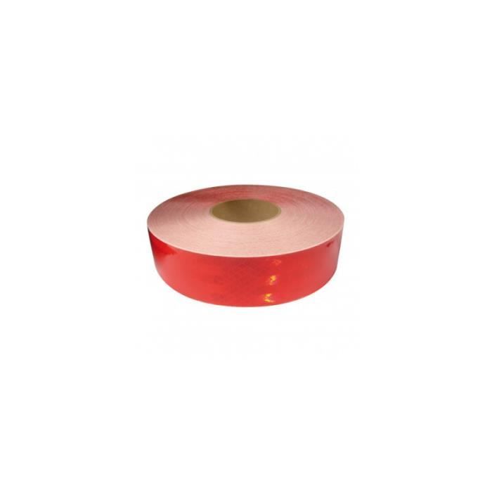 Rouleau de bandes réfléchissantes adhésives - Rouge