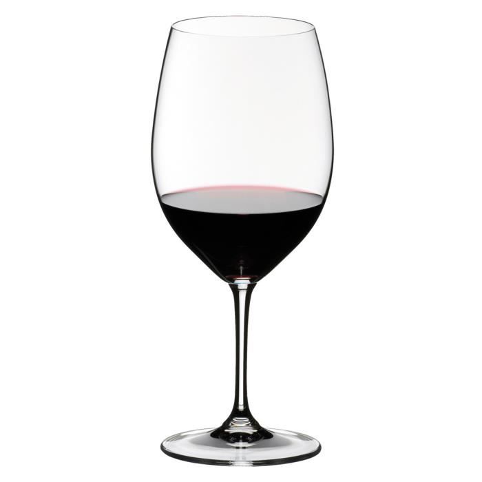 Riedel Vinum Cabernet Sauvignon - Merlot (Bordeaux), Verre à Vin Rouge, Verre de Qualité, 610 ml, Lot de 2, 6416-0
