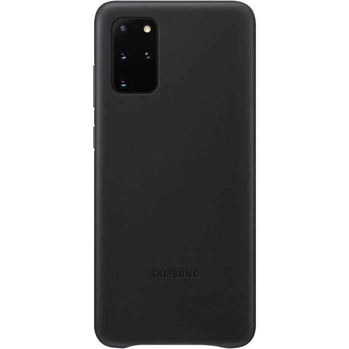 Coque rigide en cuir noir Samsung pour Galaxy S20+