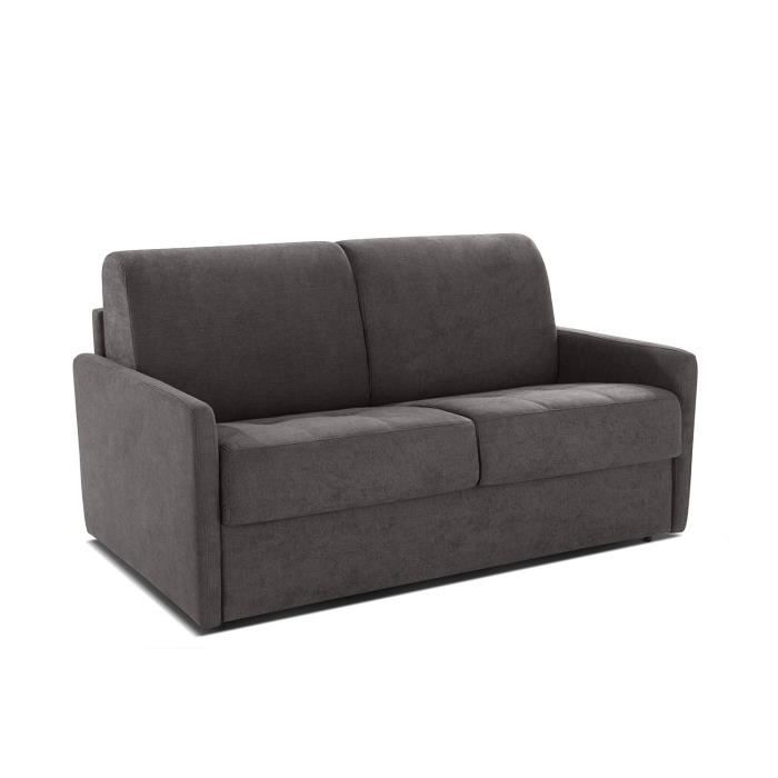 STUDIO - Canapé convertible Rapido - 140X195 - Matelas 13 cm - En tissu Gris - 3 places