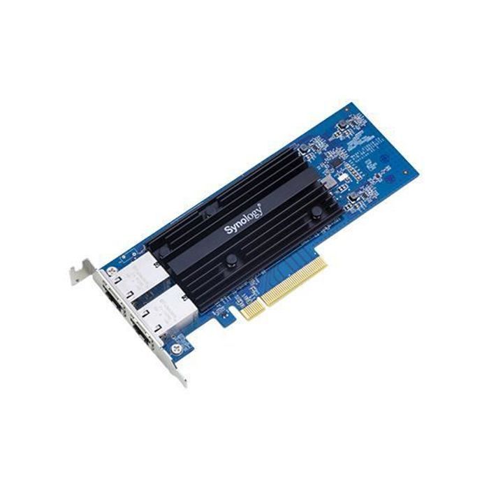 Synology E10G18-T2, Interne, Avec fil, PCI-E, Ethernet, 10000 Mbit-s, Noir, Bleu