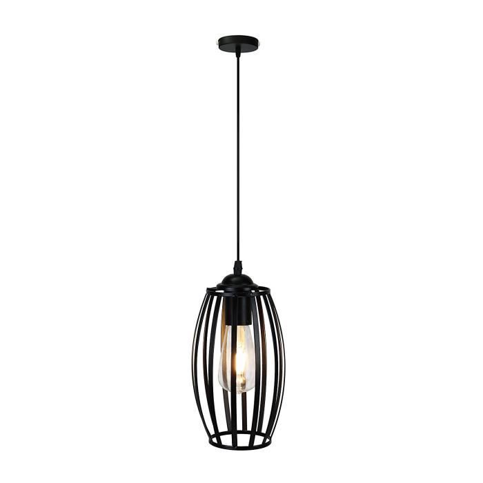 Lampe Suspendu Rétro Antique Vintage Edison Abat-jour en Métal, Plafonnier Industriel Lustre E27 Culot