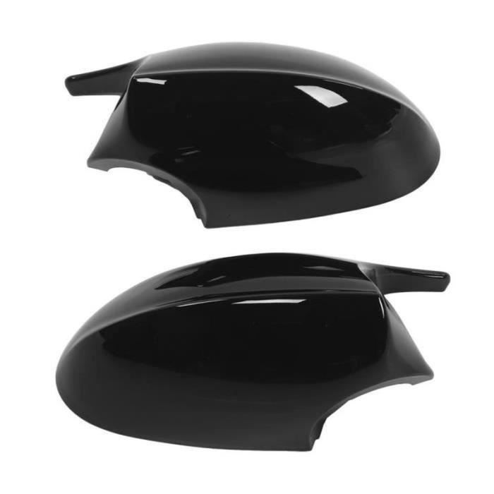 QN35174-Capuchons de couvercle de rétroviseur Paire de rétroviseur latéral étui de protection noir brillant pour E90 E91 E92 E93