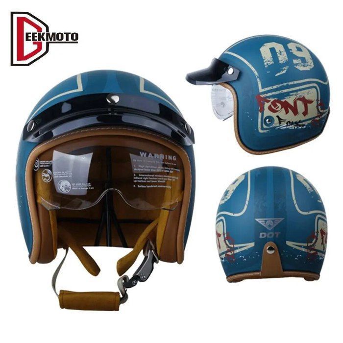 Casque de moto intégral modulable certifié DOT avec double masque - Design unisexe pour homme et femme
