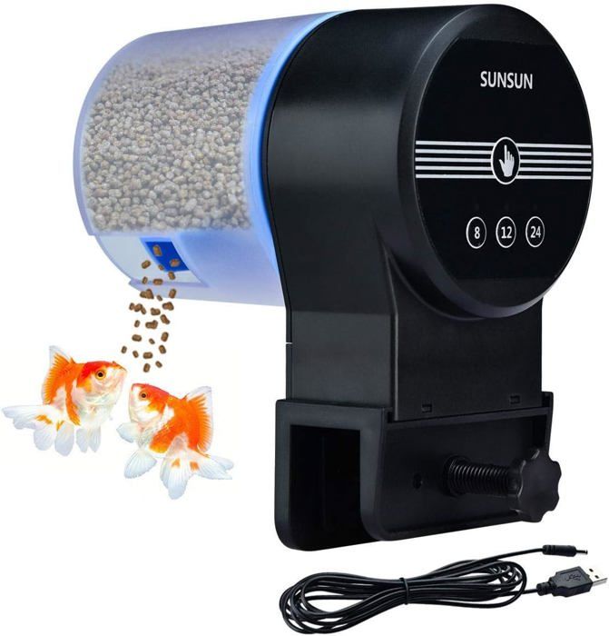 Comparer les prix de Chargeur USB 3 voies, distributeur automatique de nourriture pour poissons, minuterie, nourriture pour tortues, accessoires d'aquar