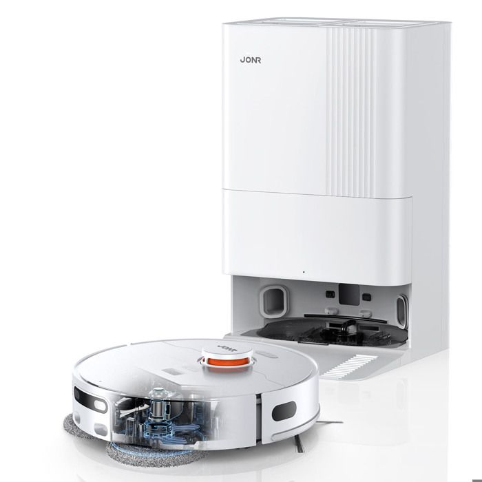 JONR P20 Pro-Aspirateur Robot 9000Paavec Automatique StationSéchage à l’air ChaudNettoyage Adaptatif des Bords Contrôle APP - Jonr