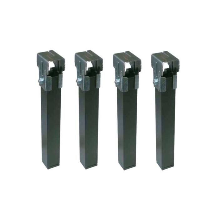 30 X 40 Mm Jeu De 4 Pieds M talliques Pour Sommier Tube Cdiscount Maison