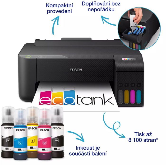 Imprimante multifonction – Epson – EcoTank L3230 – Jet dencre – A4 – 10 ppm noir et blanc