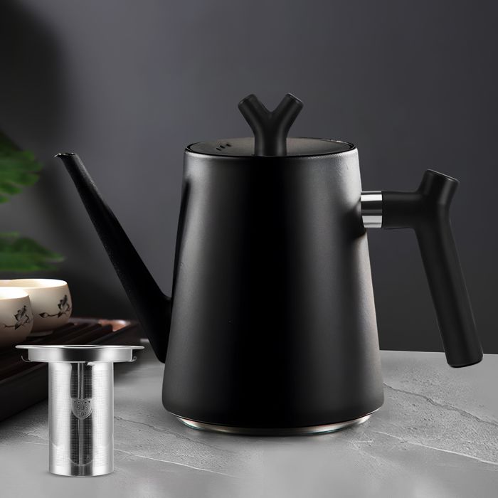 Théière Inox 1.5L Théière En Acier Inoxydable SANQIAHOME 1,5L Avec Infuseur - Compatible Induction - Design Minimaliste SANQIAHOME Théière