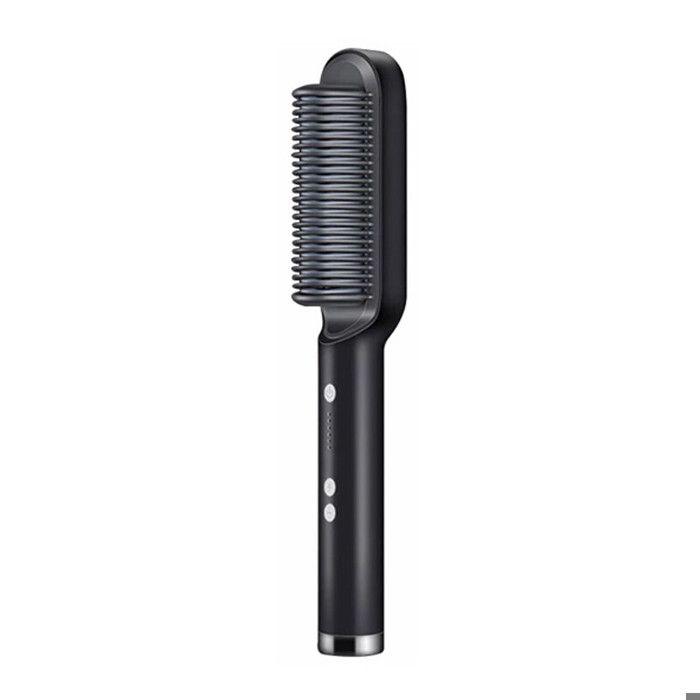 Peigne électrique chaud multifonctionnellisseur de cheveux lissesIon négatifAnti-brûlureoutil de coiffurebrosse - Bleu[D62187]
