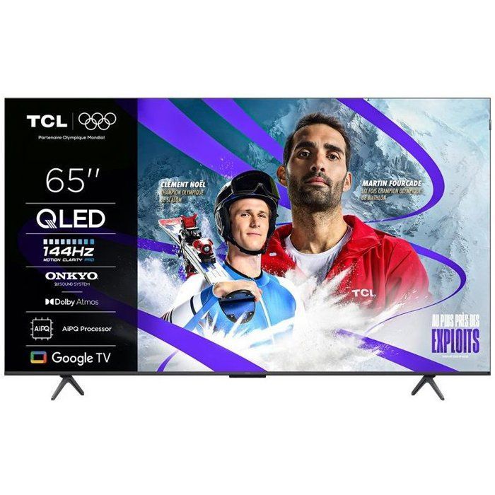 TCL 65P8K TV QLED 65 (165 cm) 4K UHD 3840x2160 144 Hz Dolby Vision Google TV 4xHDMI 2.1 WiFi