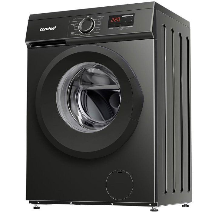 Lave-linge hublot Pose-libe COMFEE - 9 kg - 15 Programmes - Vapeur - 1400 trs/min - Smart Moteur BLDC - Classe énergétique A - Noir - Comfee