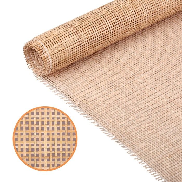 Cannage Rouleau Naturel en Rotin 50 x 150 cm – Rotin Authentique pour Meubles Décoration Maison DIY Créatif et Revêtement Meubles