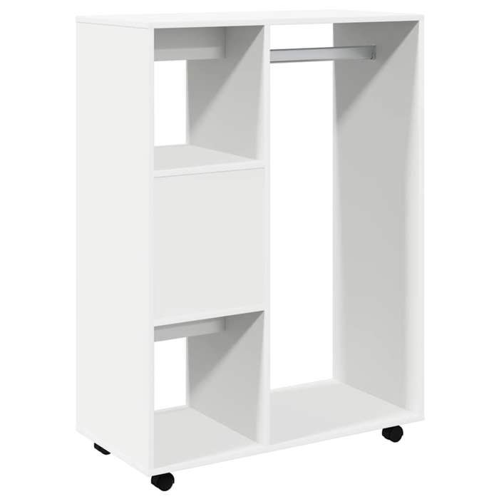 Remise 2026®Meuble vêtements Blanc - Garde-robe - grand stockage - Armoire penderie - Blanc - 80x40x110cm - Bois d’ingénierie 749