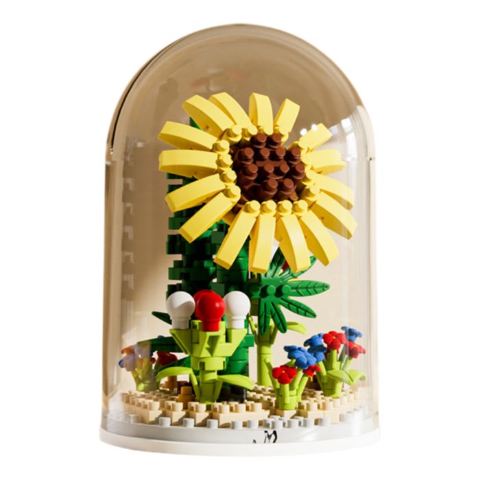 Blocs de construction de fleurs - Bouquet romantique - Modèle 3D - ABS
