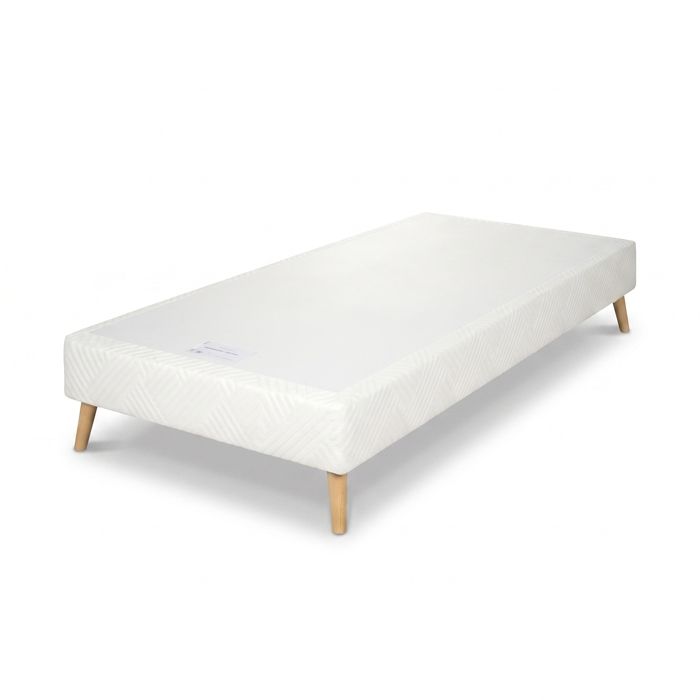 Sommier SIMLAT 2 - Simmons - 90x200 cm - Hauteur 15 cm - Soutien ferme - Structure en sapin massif Sommier SIMLAT 2 - Simmons - 90x200 cm - Hauteur 15 cm - Soutien ferme - Structure en sapin massif
