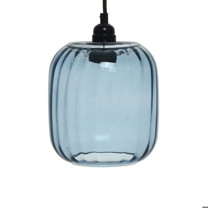Lampe à suspension Gloria 125 en verre bleu - Réf. VK8053404755719