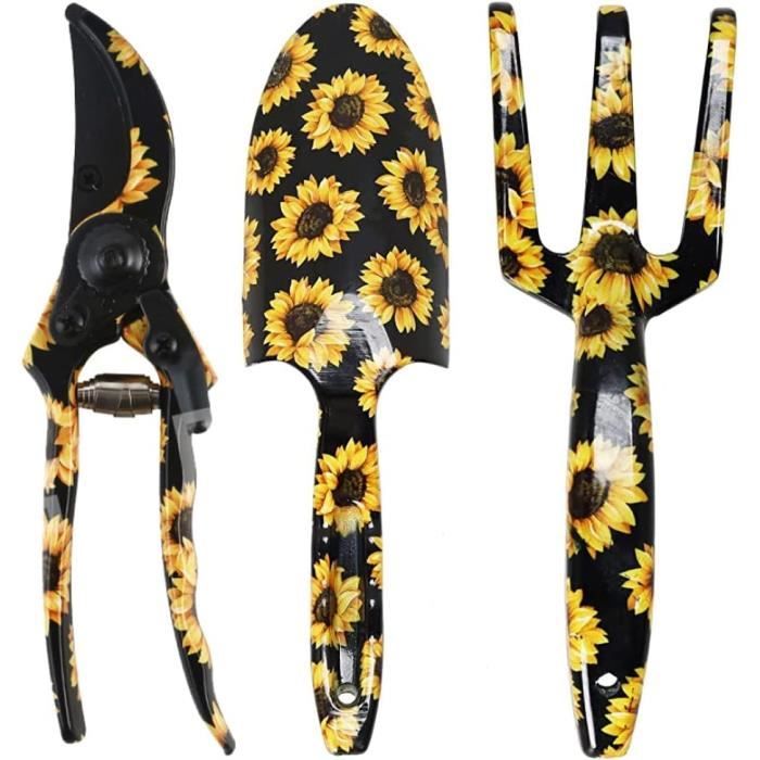 Kit Outils De Jardinage 10 Pièces Housolution - Pour Femmes, Poignée Caoutchouc, Motif Floral