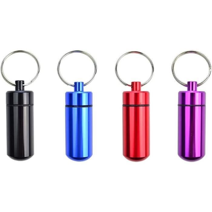 Porte-pilules Portable étanche En Alliage D'aluminium - 11,5 X 2,85 Cm - Pour Camping, Voyage - Neuf