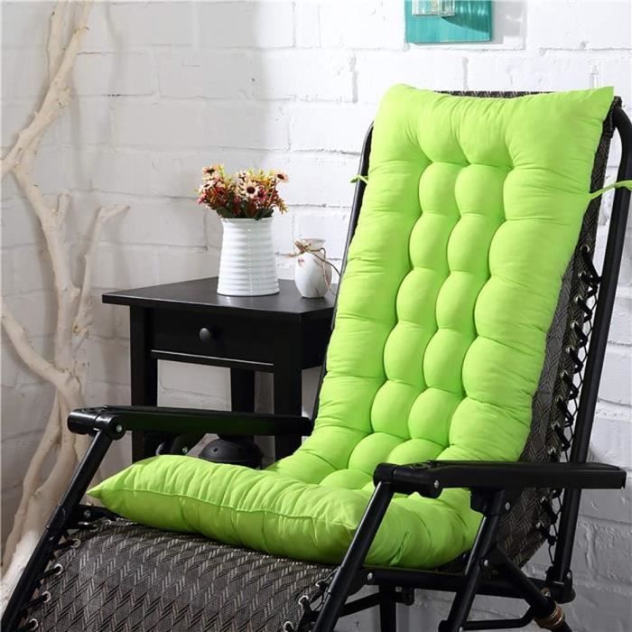 Coussin De Chaise Longue Jardin 200x60x3 Cm - Tissu Polyester, Crème - Pour Transat, Bain De Soleil